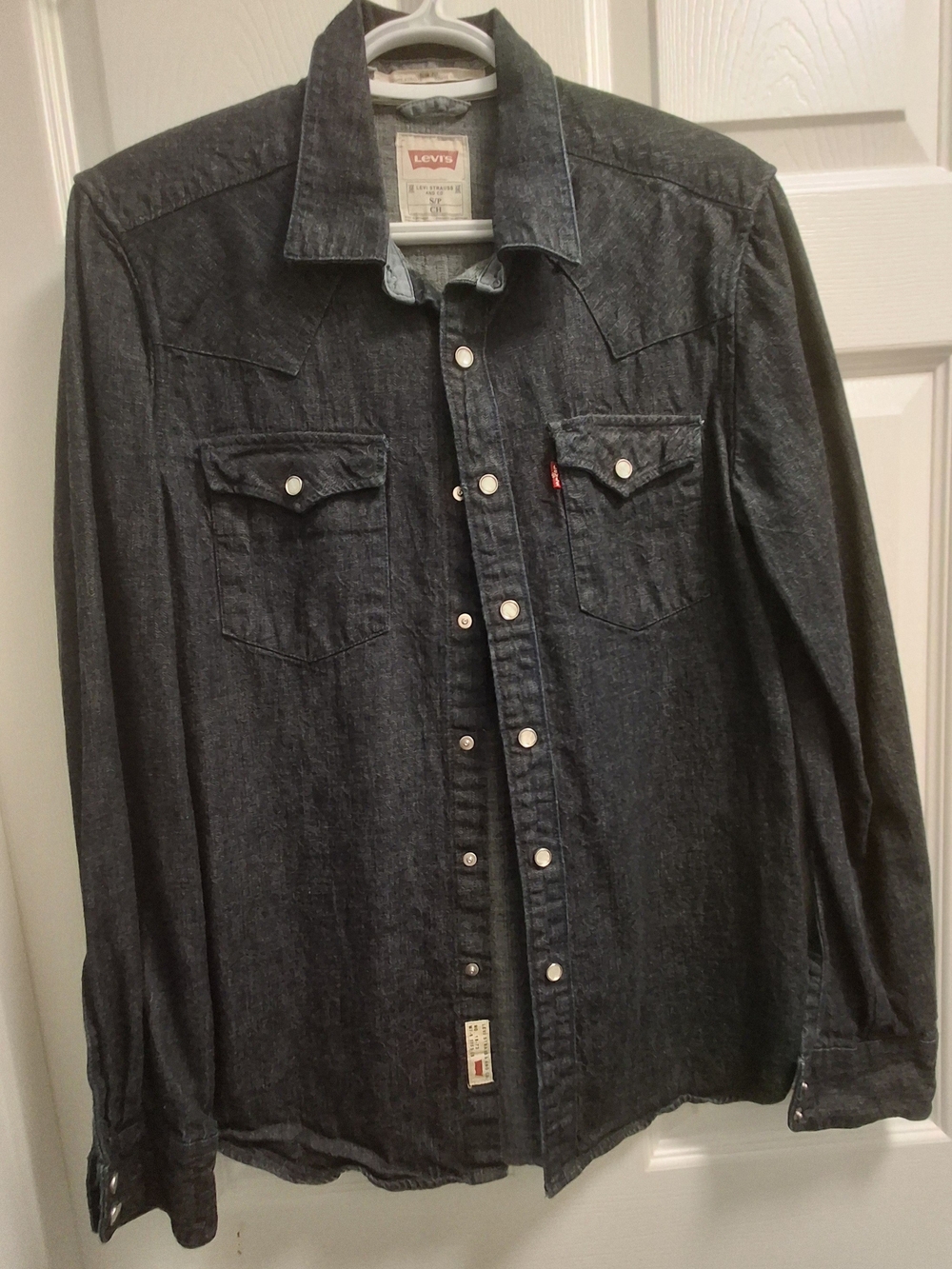 Levi's Black Denim Western Shirt Jacket